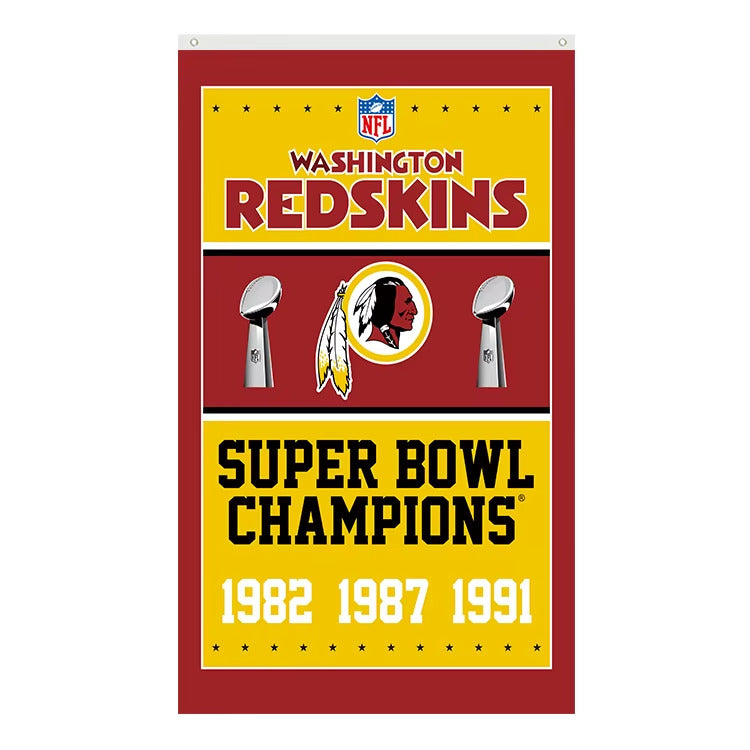 Washington Redskins Super Bowl Champions Novelty Flag Banner NEW! 3 ft x 5 ft Home & Garden:Yard, Garden & Outdoor Living:Décor:Flags Cozy Home Treasures